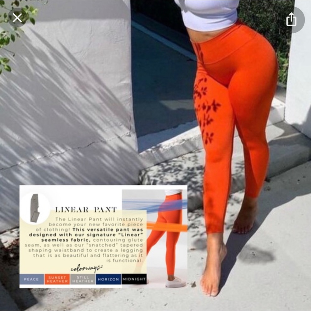 The linear pant-sunset